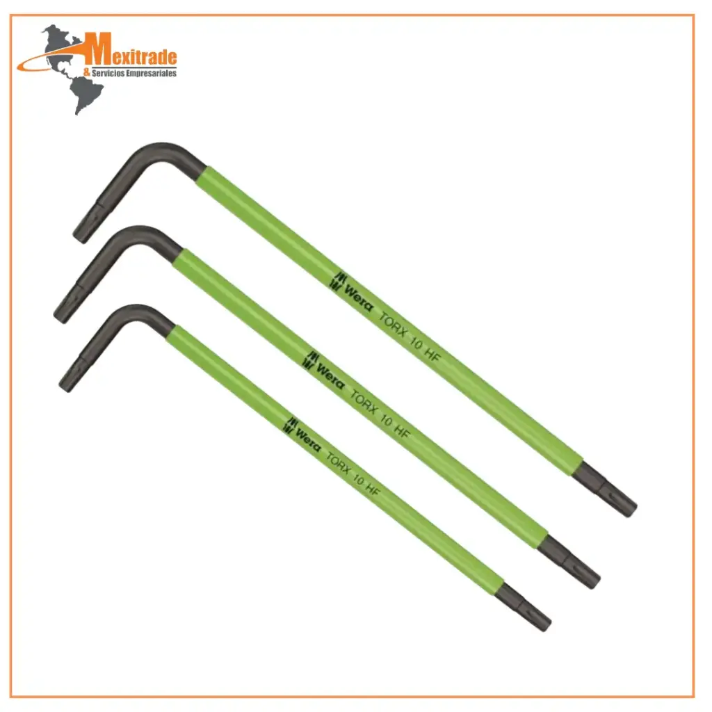 Llave, Torx®, TX10, Longitud total: 85 mm, acero Wera