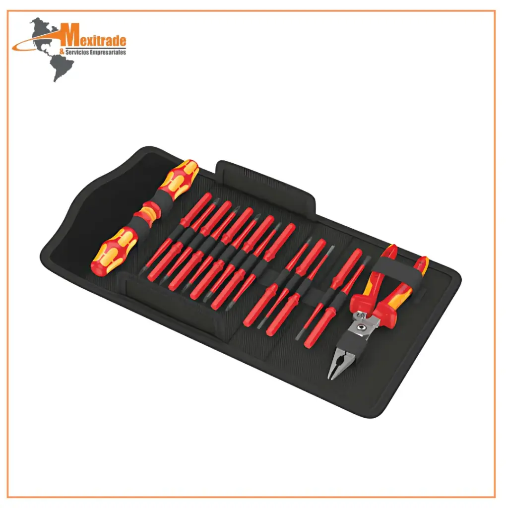 Juego de 16 Piezas VDE Kraftform Kompakt Extra Slim 1 Set Wera 