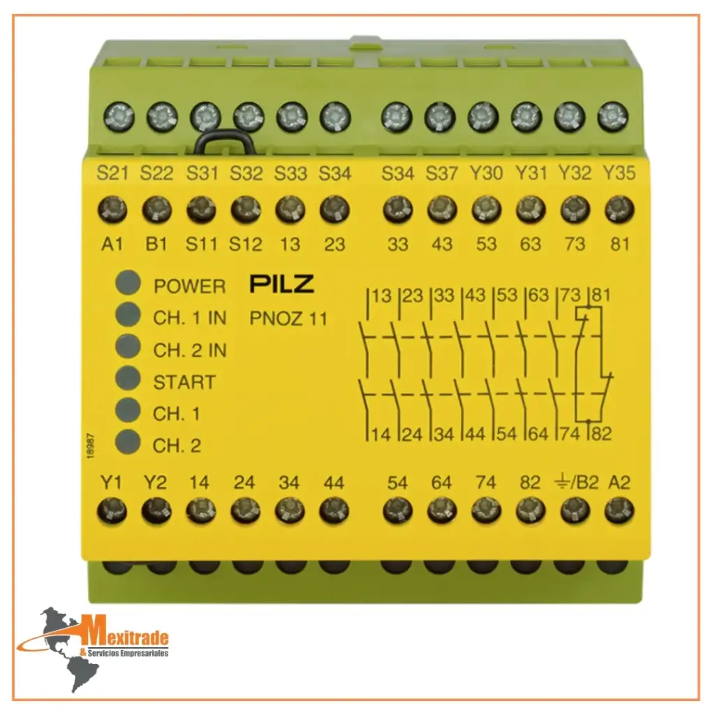 PNOZ 11 230-240VAC 24VDC 7n/o 1n/c
