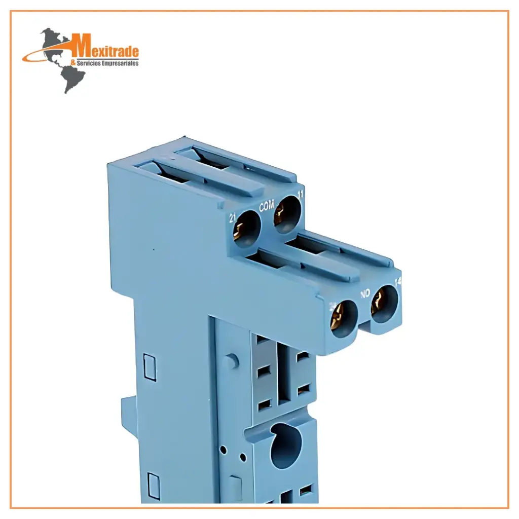 Base para Relevador, Carril DIN, panel, Tornillo, 8 Pines, 10 A, 250 V, 95 Series
