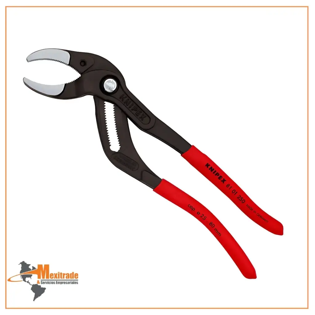 KNIPEX 81 01 250 SB Pinzas para tuberías y racores recubiertos de plástico