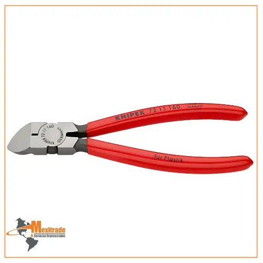[72 11 160 SB] KNIPEX 72 11 160 SB Pinza de corte diagonal recubierto de plástico 160 mm