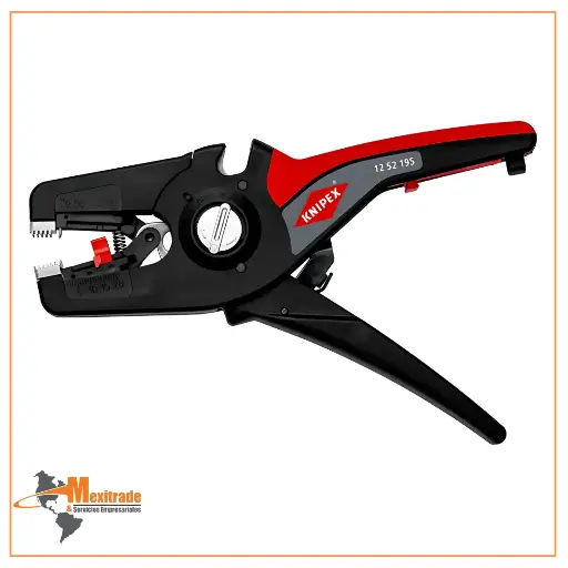 [12 52 195 SB] KNIPEX 12 52 195 SB PreciStrip16 Pinza peladora de cables automática 195 mm