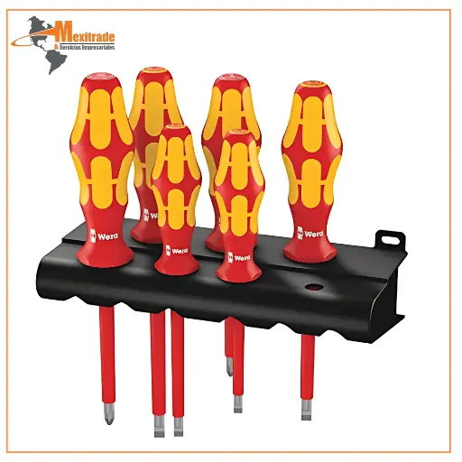 [05006145001] Juego de destornilladores profesionales aislados kraftform plus 160i/6 Wera