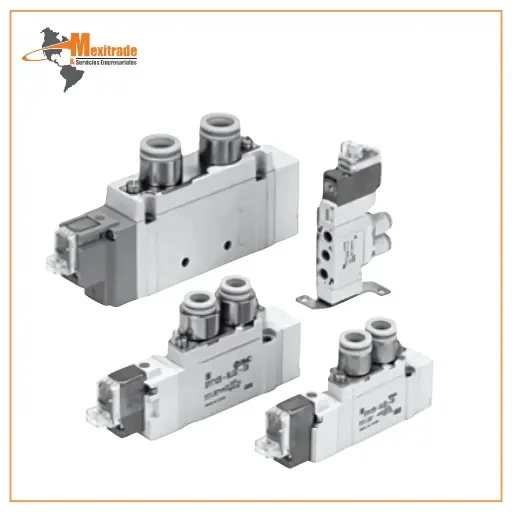 [SY5120-5LZD-01] Válvula de solenoide de 5 puertos SMC Serie SY50000