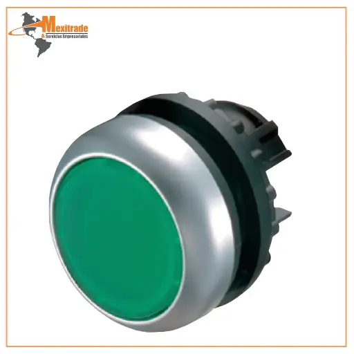 [216927] Pulsador Plano Iluminado sin retención M22-DL-G
