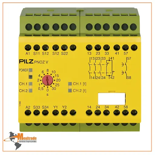 [774790] PNOZ V 30s 24VDC 3n/o 1n/c 1n/o t