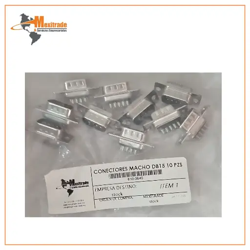 [610-0645] Conectores Macho DB15