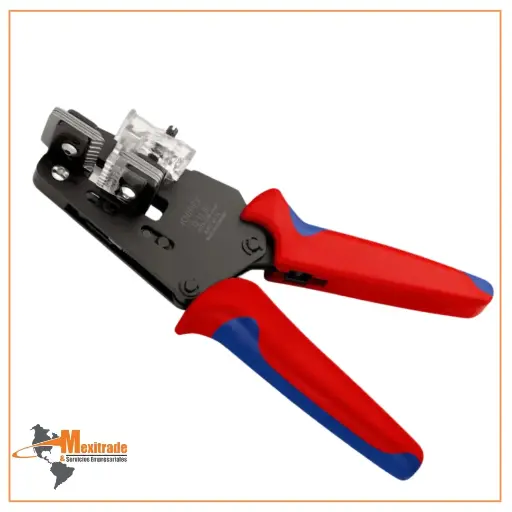 [12 12 02] KNIPEX 12 12 02 Pinzas pelacables de precisión Con cuchillas de forma precisa Con fundas en dos componentes bruñido 195 mm