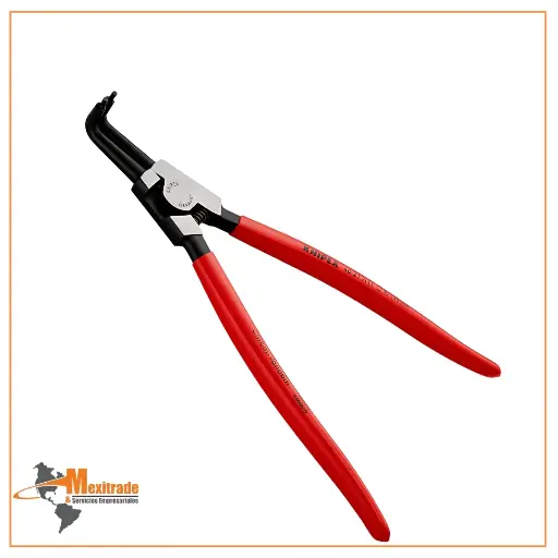 [46 21 A41 SB] A41 SB Pinza para anillos de retención exteriores de ejes recubierto de plástico acabado pavonado 300 mm KNIPEX