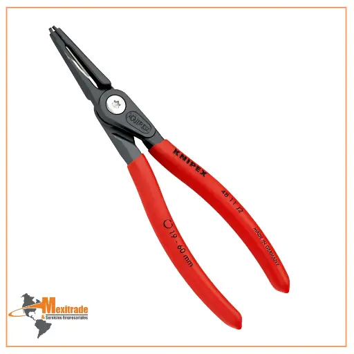 [48 11 J4 SB] Pinza de precisión para anillos de retención interiores en taladros recubiertos de plástico 320 mm KNIPEX  