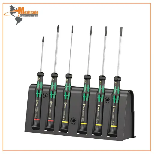 [05118152001] Wera Juego de 6 Piezas 2035 B Kraftform Micro Destornillador